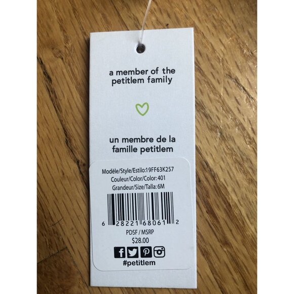 Petit lem Outfit Set Pink & Navy Blue Heart Tutu Leggings - Picture 5 of 5